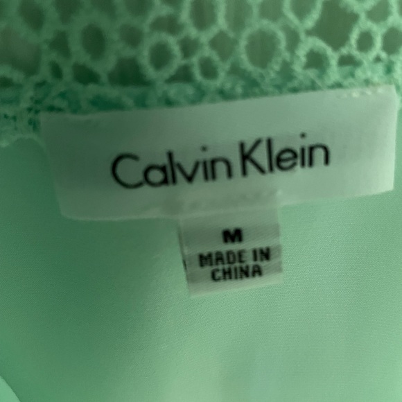 Calvin Klein mint green sleeveless top - Picture 3 of 6